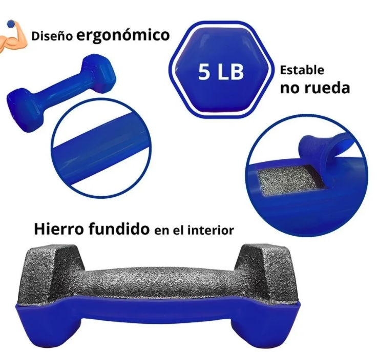 Rack Uso Rudo con Mancuernas de 1 a 15 libras - Smart Life - Imagen 5