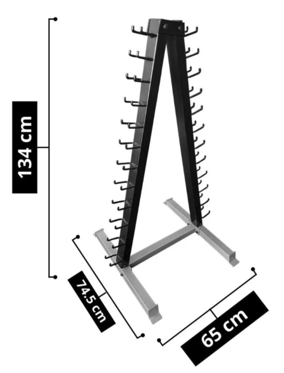 Rack Uso Rudo con Mancuernas de 1 a 15 libras - Smart Life - Imagen 6