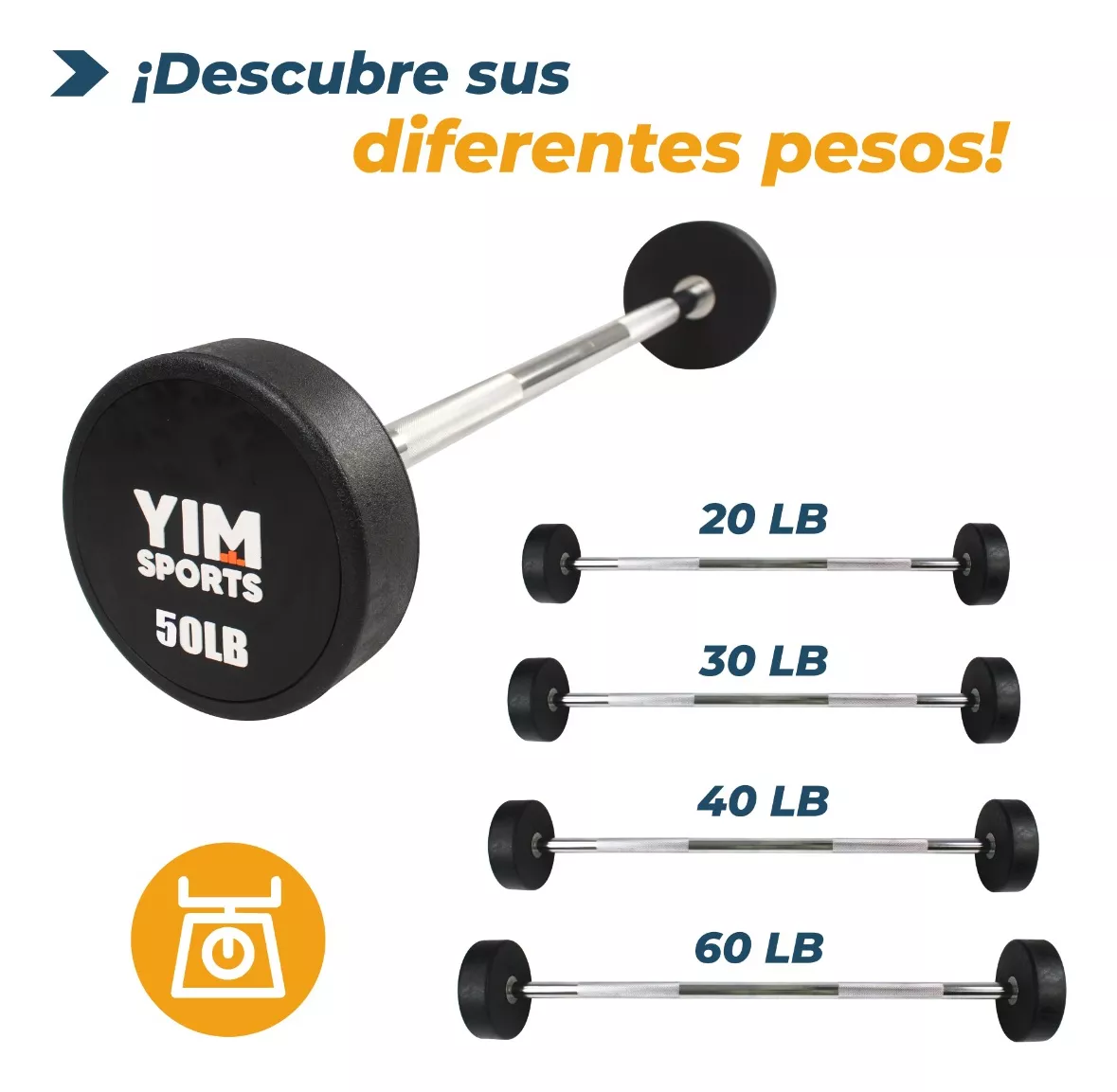 Rack Uso Rudo con 10 Barras de 20 a 60 Lb. - Yim Sports - Imagen 4