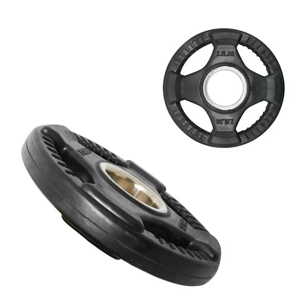 Par de Discos Olímpicos Recubiertos de 4 Agarres 2.5 Lb. - Imagen 3