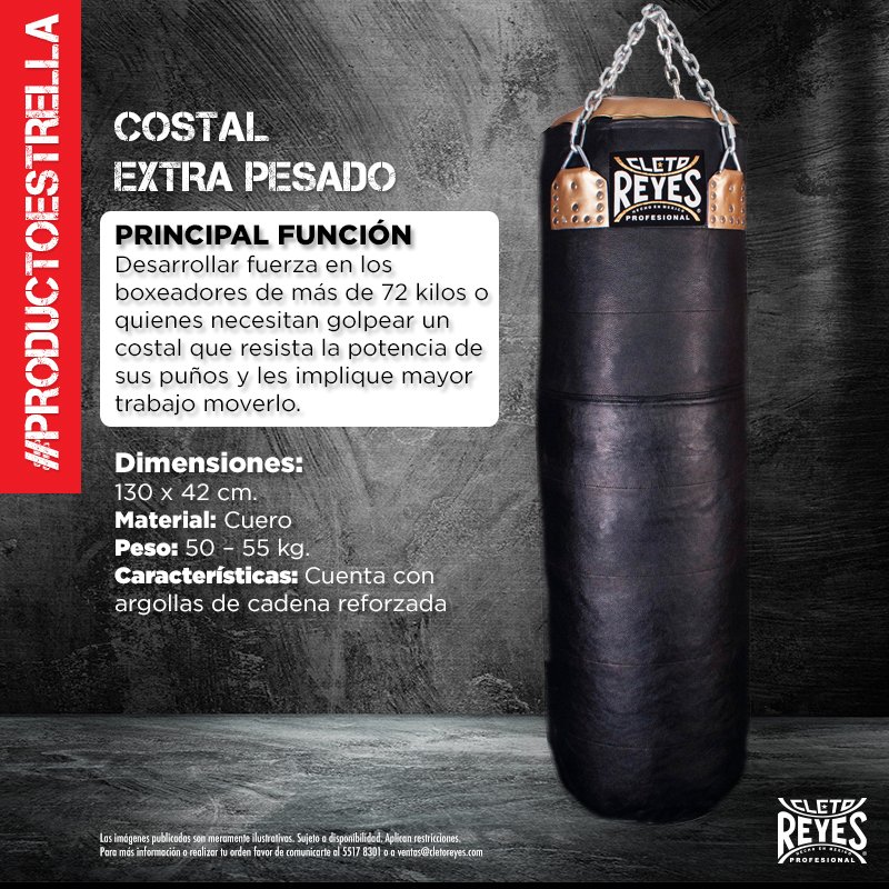 Costal de Cuero Extra Pesado Cleto Reyes 55 kg. - Imagen 5
