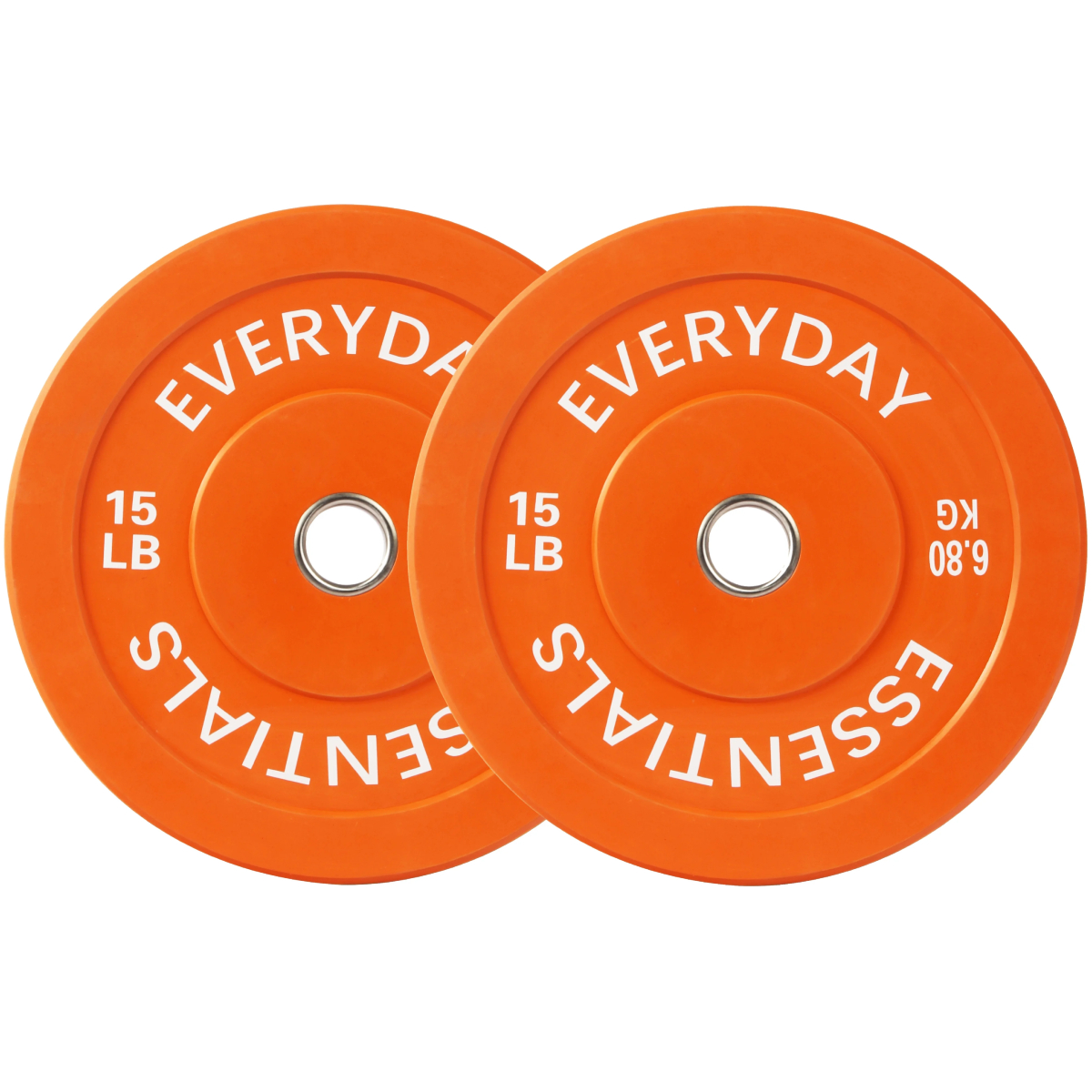 Par de Discos Olímpicos Recubiertos Color Naranja 15 Lb. - Imagen 4