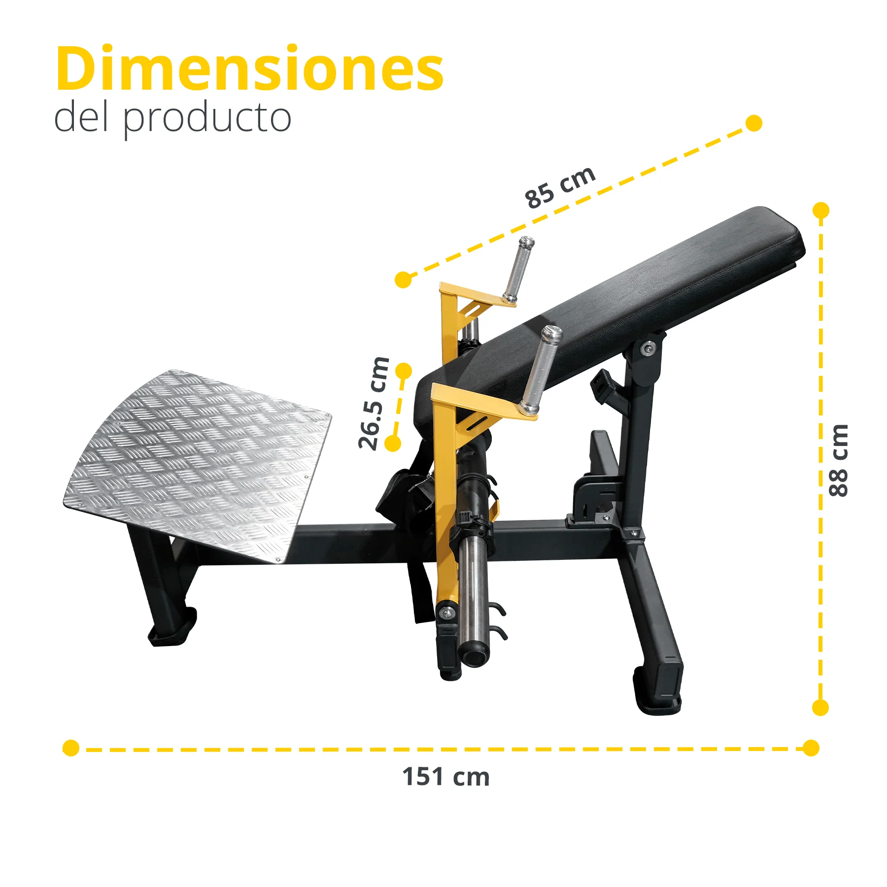 Banco Hip Thrust Profesional para Glúteo - Smart Life - Imagen 5